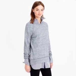 J.Crew Side Zip Tunic Sweatshirt Size XS